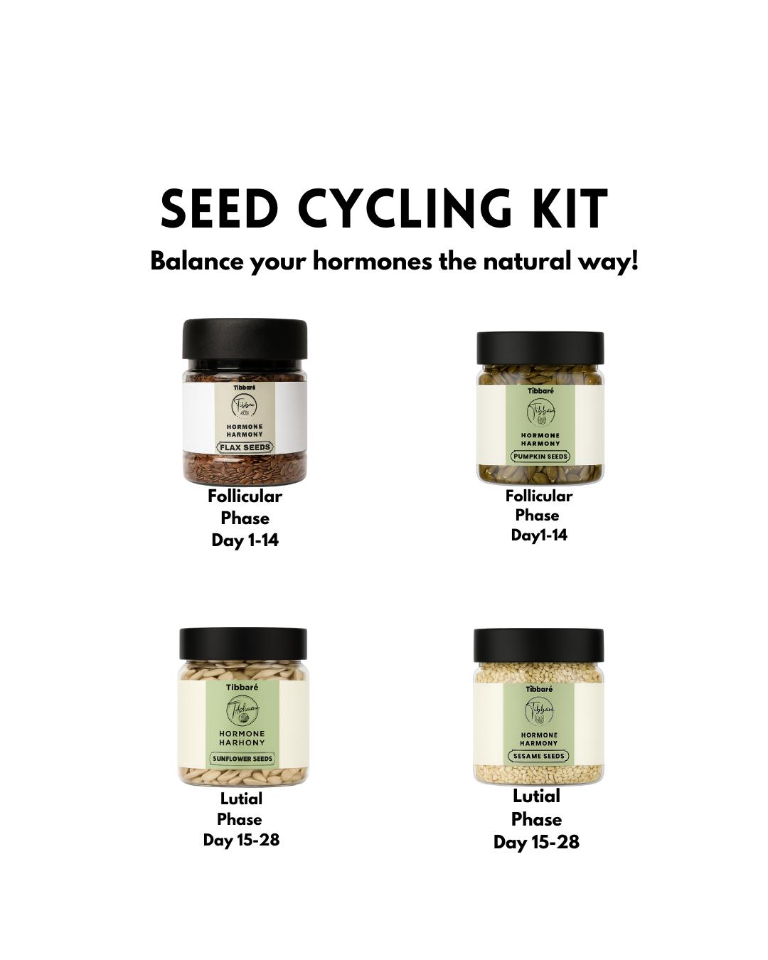Seed Cycling Kit - (Balance your hormones naturally)